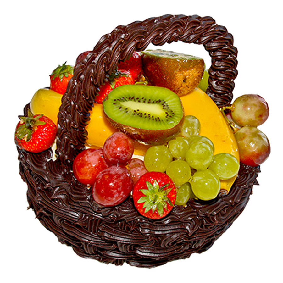Košík čokoládový s ovocem